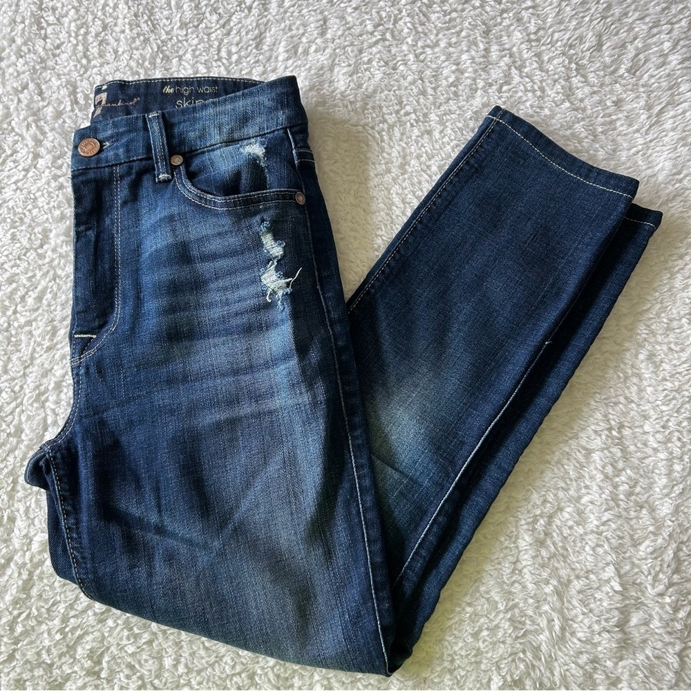 7 For All Mankind The High Waist Skinny